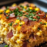 Loaded Cornbread Casserole – Southern Comfort in Every Bite