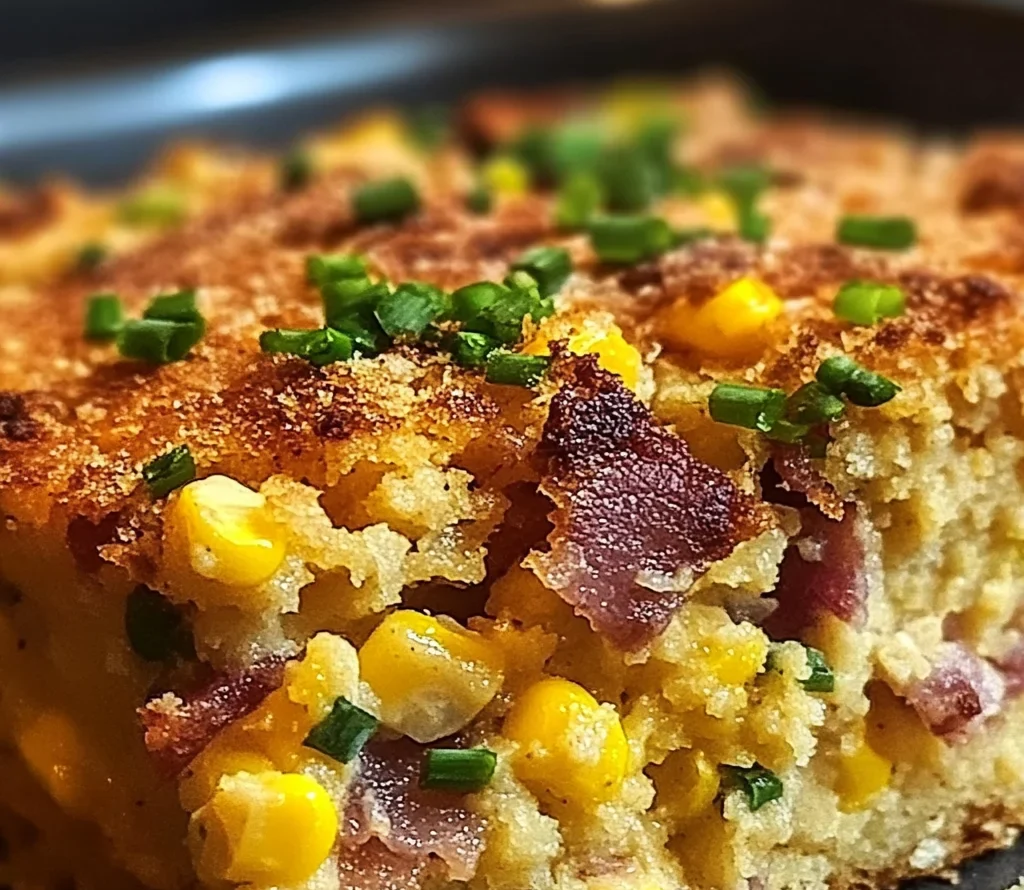 Loaded Cornbread Casserole – Southern Comfort in Every Bite