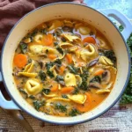 One Pot Vegetable Tortellini Soup