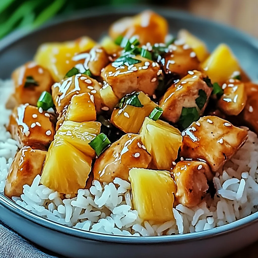 Pineapple Chicken and Rice: Quick Tropical Delight for Dinner