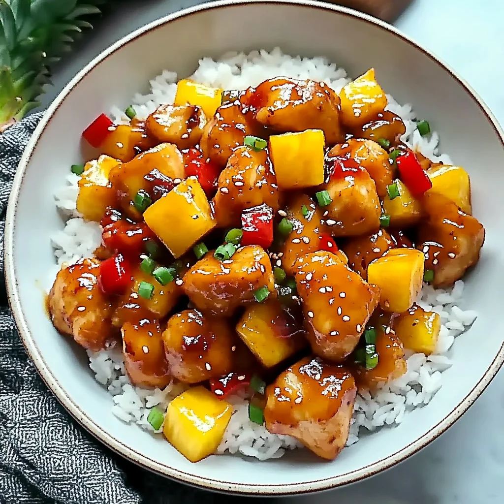 Sweet and Sour Chicken with Pineapple