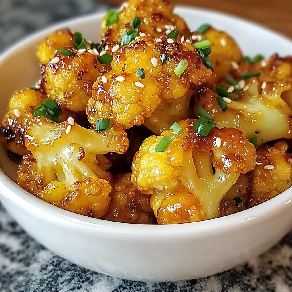 Vegan Lemon Pepper Glazed Cauliflower Recipe