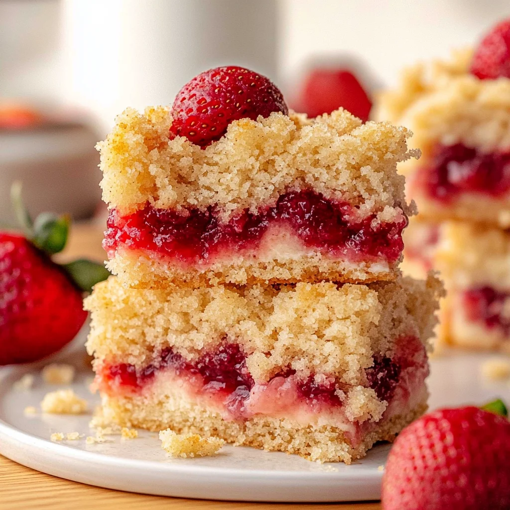 Vegan Strawberry Crumb Cake