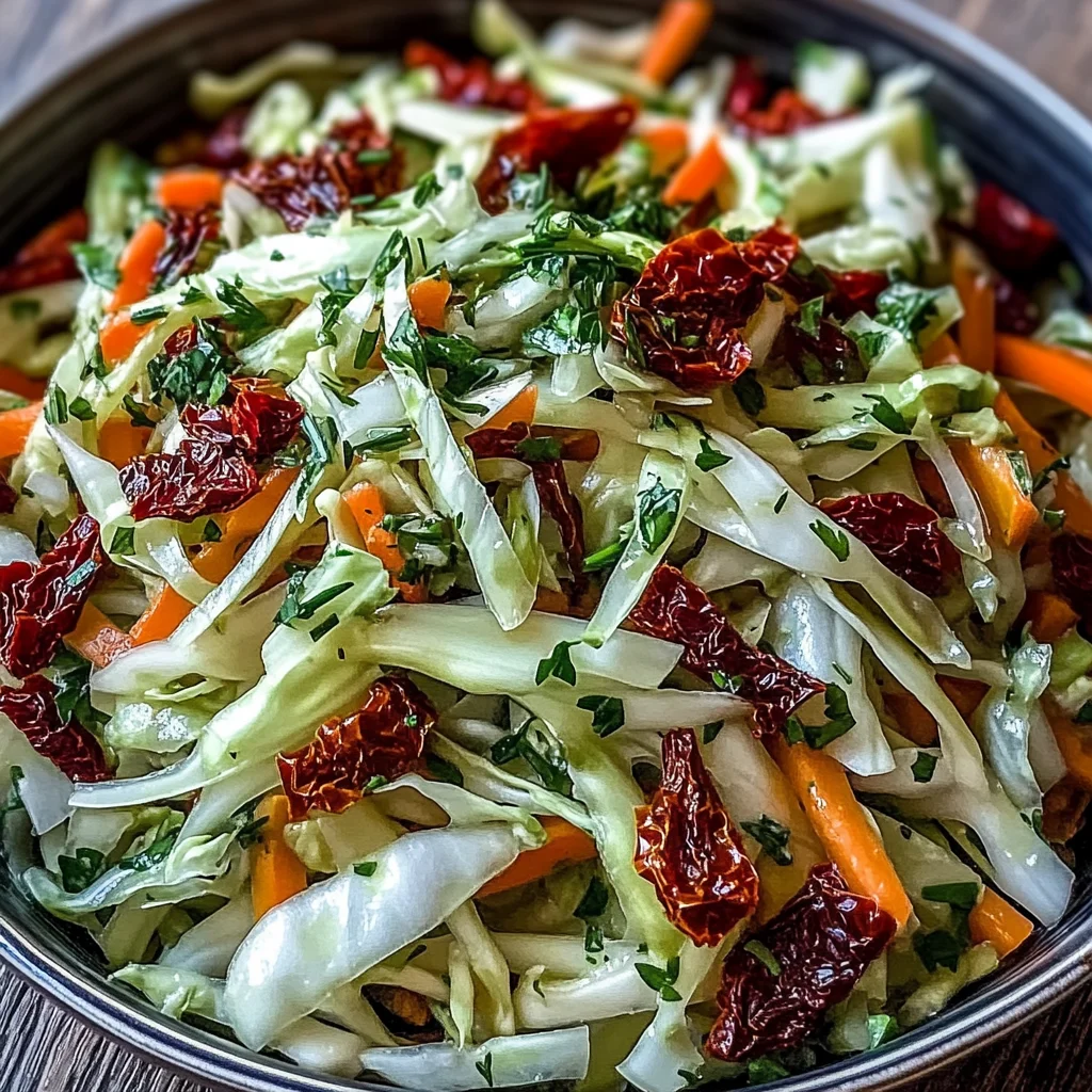 Cabbage Salad With Sundried Tomatoes