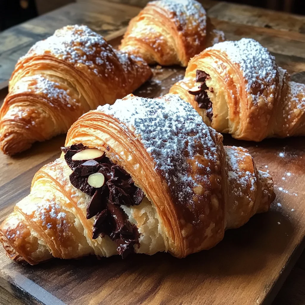 Chocolate Almond Croissants Recipe