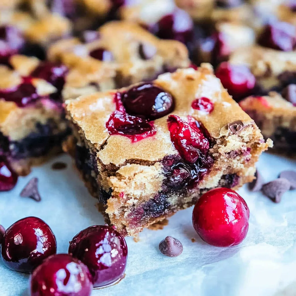 Chocolate Chip Cherry Bars