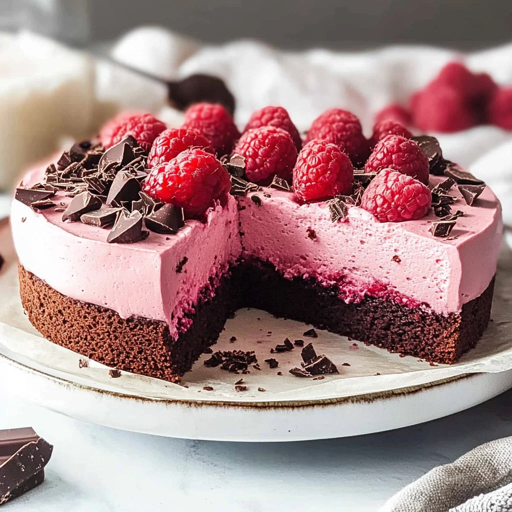 Chocolate Raspberry Mousse Cake Recipe