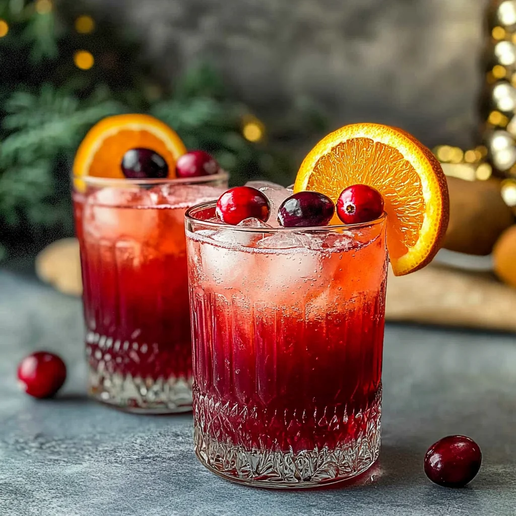 Cranberry and Orange Juice Mocktail