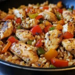 Easy Chicken Pepper Rice Skillet Recipe for Bold, Home-Cooked Flavor