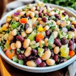 Five Bean Salad with Garlicky Mustard Dressing Recipe