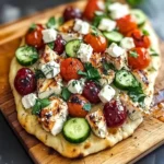 Greek Chicken Flatbread: A Quick Mediterranean Tasty Escape