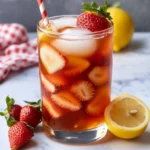 Homemade Strawberry Iced Tea