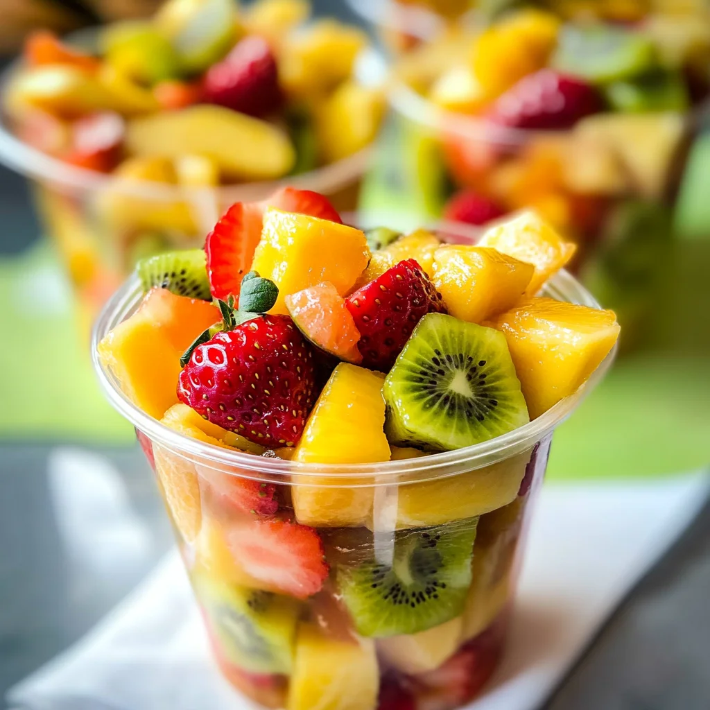 Homemade Tropical Fruit Cups