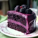 Indulge in Irresistible Blackberry Velvet Cake Bliss
