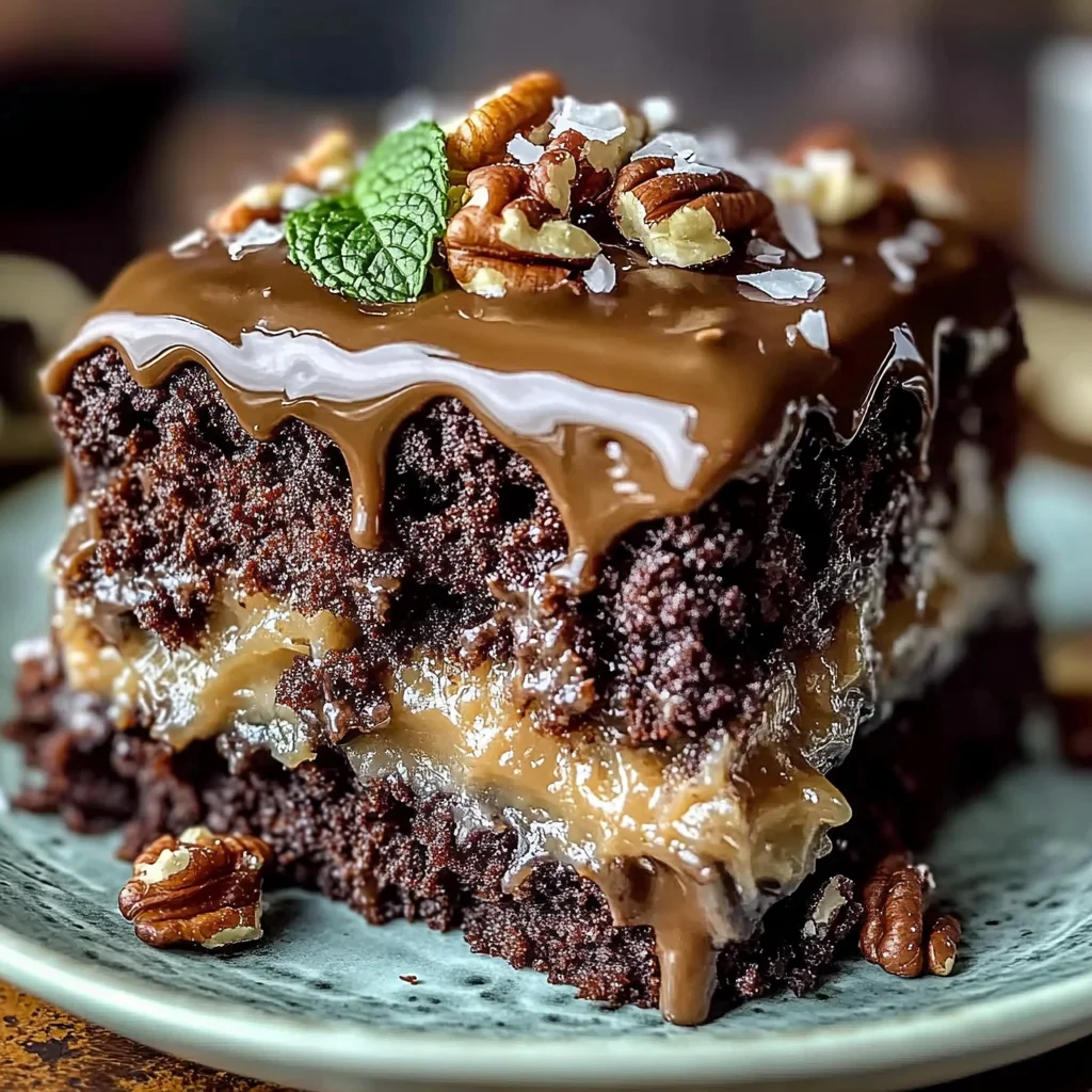 Irresistible German Chocolate Poke Cake Decadent Easy Recipe