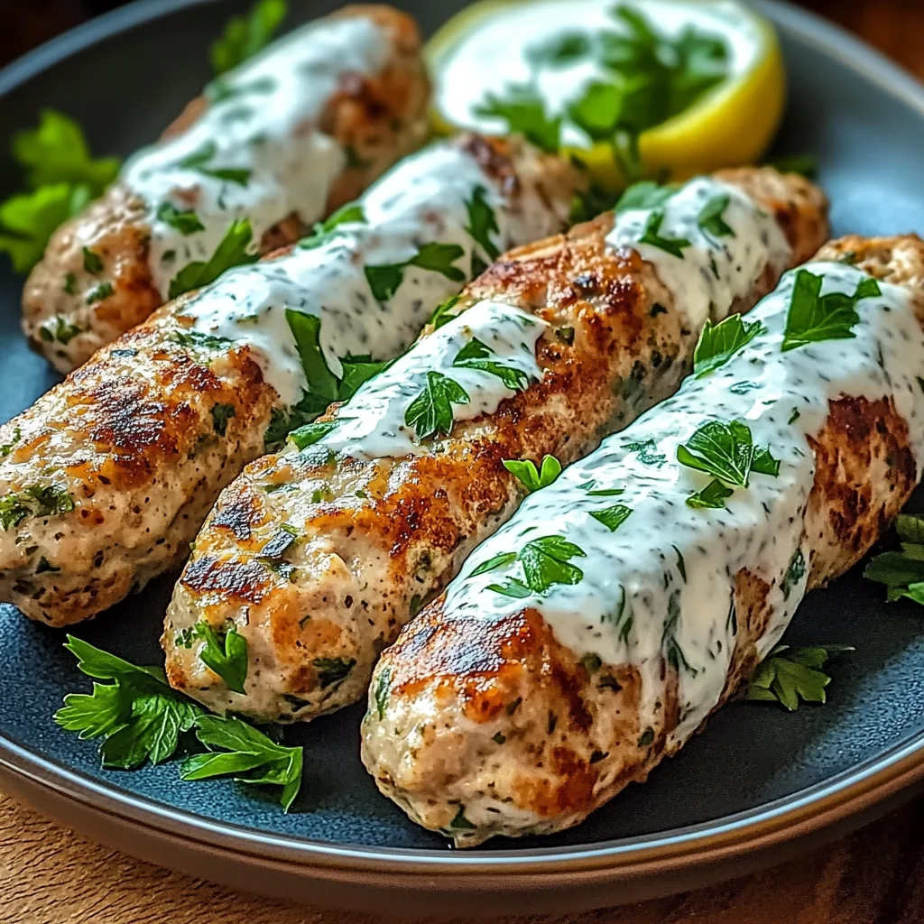 Juicy Chicken Kofta with Garlic Yogurt Sauce for Flavor Lovers
