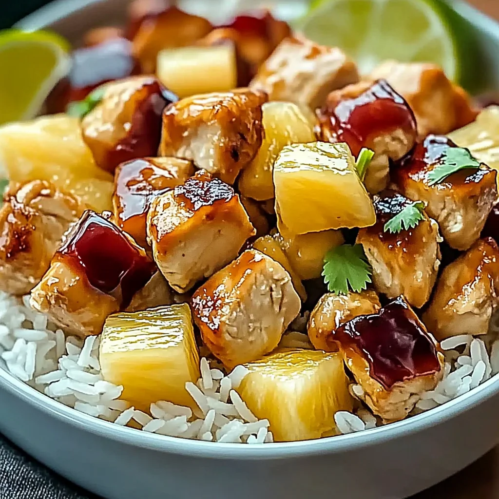 Juicy Pineapple Chicken and Rice! Easy Tropical Dinner