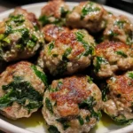 Juicy Spinach & Garlic Meatballs: Total Comfort