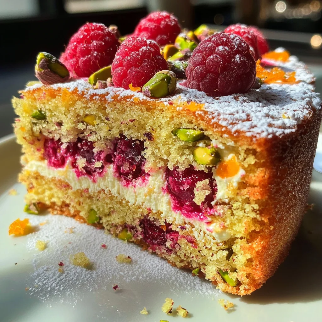 Raspberry Orange Pistachio Ricotta Cake: A Flavor Delight