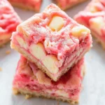 Strawberry White Chocolate Gooey Bars
