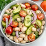 Best Dill Pickle White Bean Salad - theamazingfood