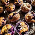 Blueberry Yogurt Coffee Cake Muffins