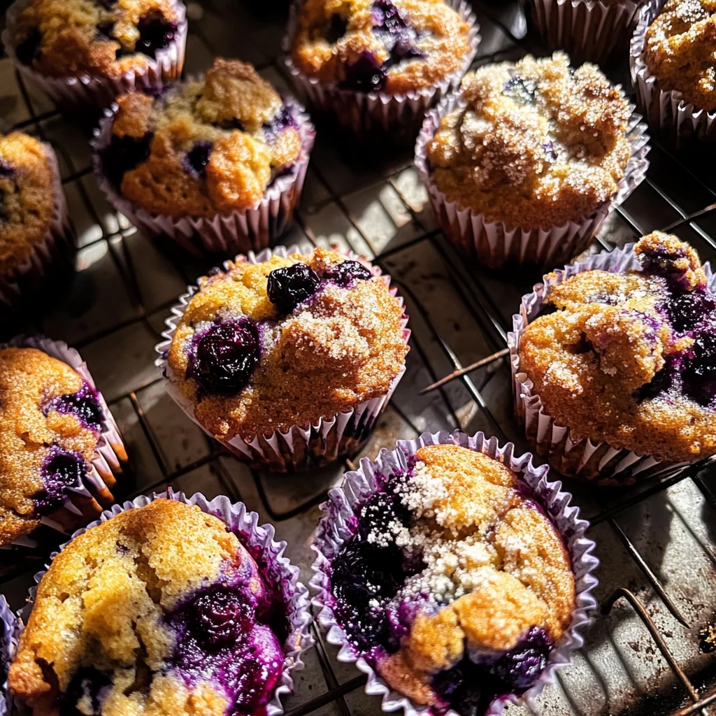 Blueberry Yogurt Coffee Cake Muffins