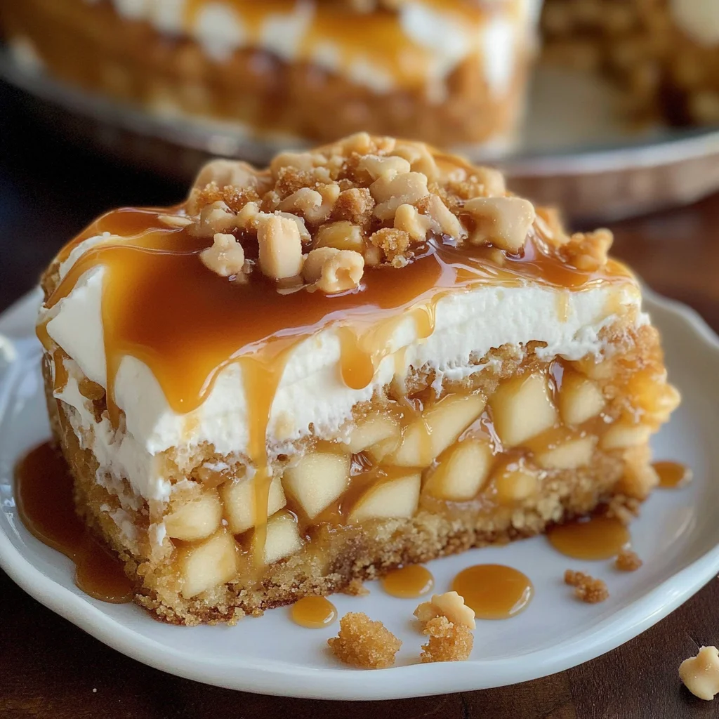 Caramel Apple Toffee Cake