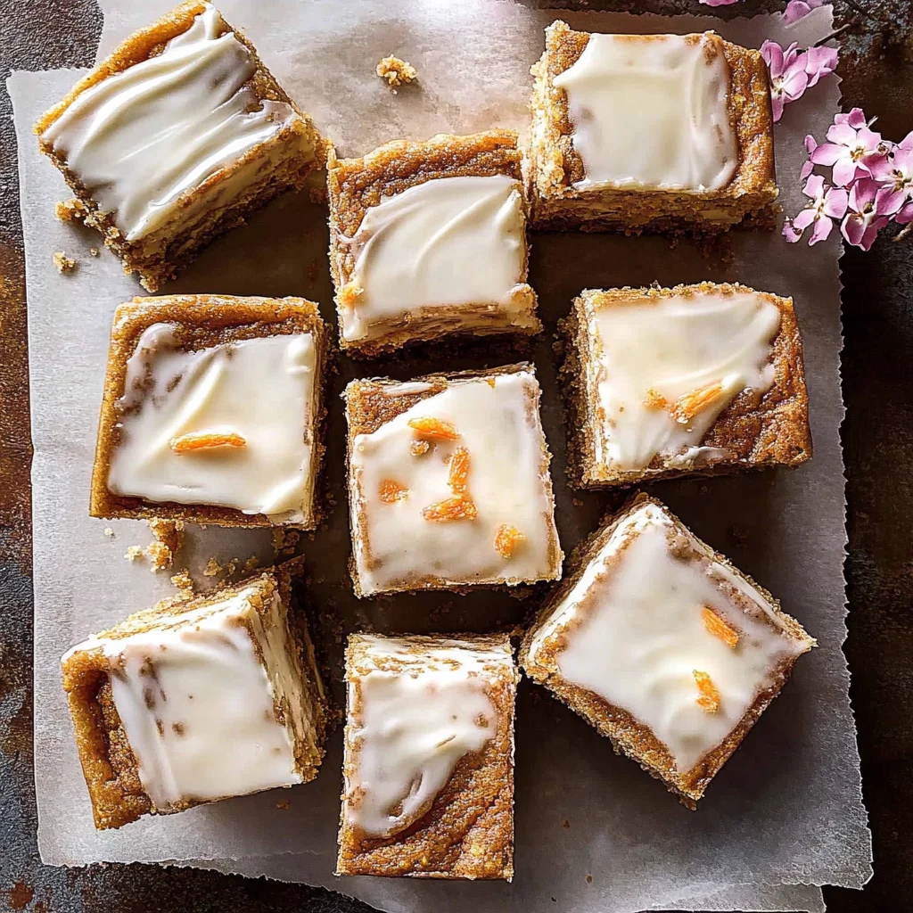 Carrot Cake Cheesecake Bars