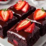 Chocolate Covered Strawberry Brownies Delight! 🍓