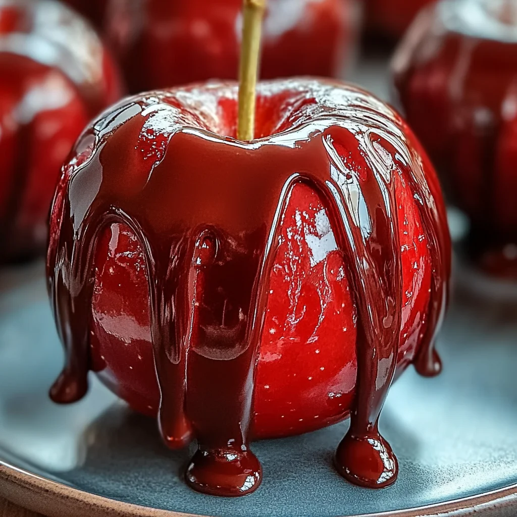 Classic Red Candy Apples Drizzle