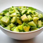 Crunchy apple salad with celery & avocado