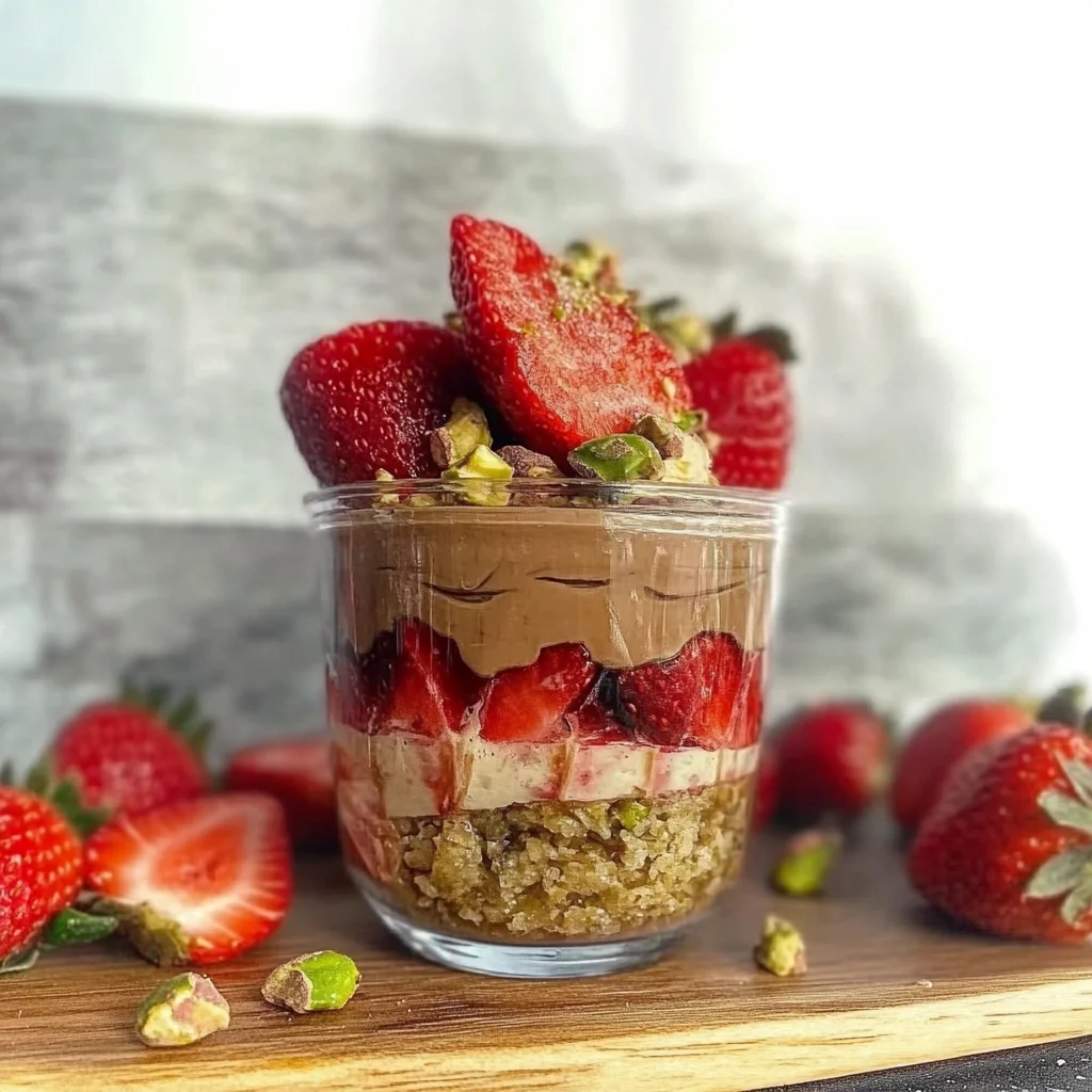 Dubai Chocolate Strawberry Cups Recipe