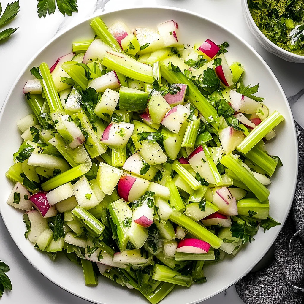 Easy Celery Salad Recipe - A Healthy Earthy Flavor