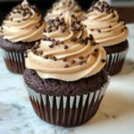 Espresso Brownie Cupcakes with Coffee Buttercream