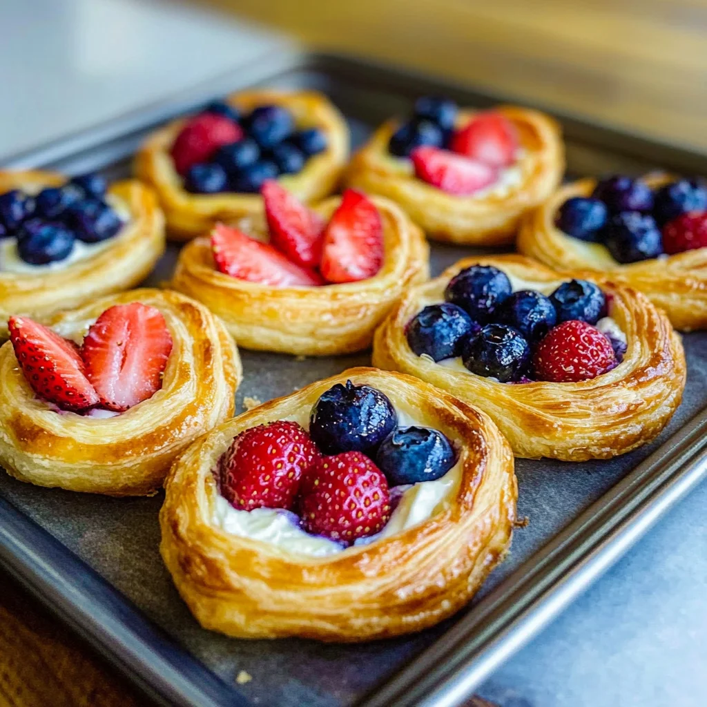 Fruit and Cream Cheese Danish Pastry