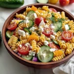 High Protein Greek Pasta Salad
