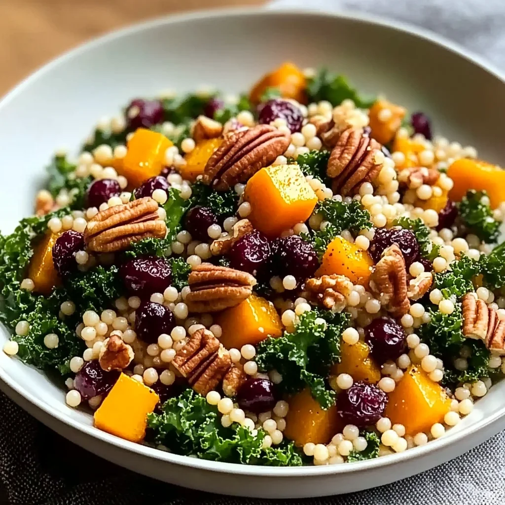 Honey Autumn Pearl Couscous Salad - Homefoodkitchen