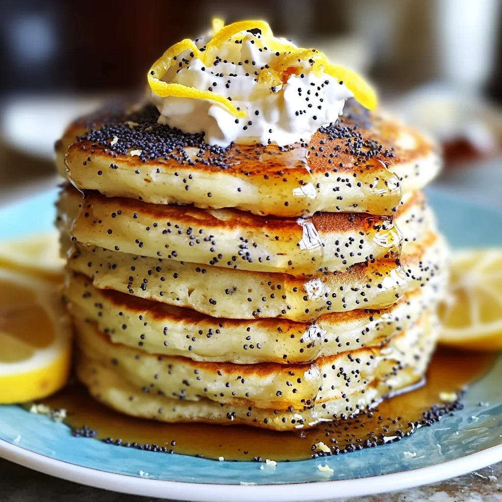 Lemon Poppy Seed Pancakes