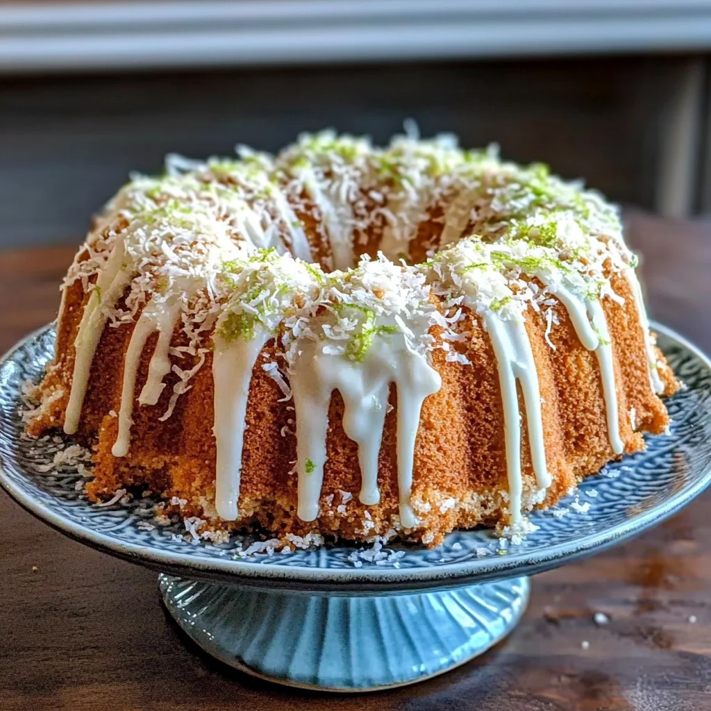 Mini Coconut Lime Bundt Cakes