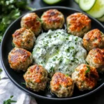 Mouthwatering Greek Turkey Meatballs with Tzatziki Sauce Recipe