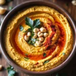 Roasted Red Pepper Hummus (Creamy & Easy Recipe)