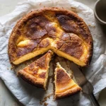 Simple Lemon Sugar Burnt Basque Cheesecake