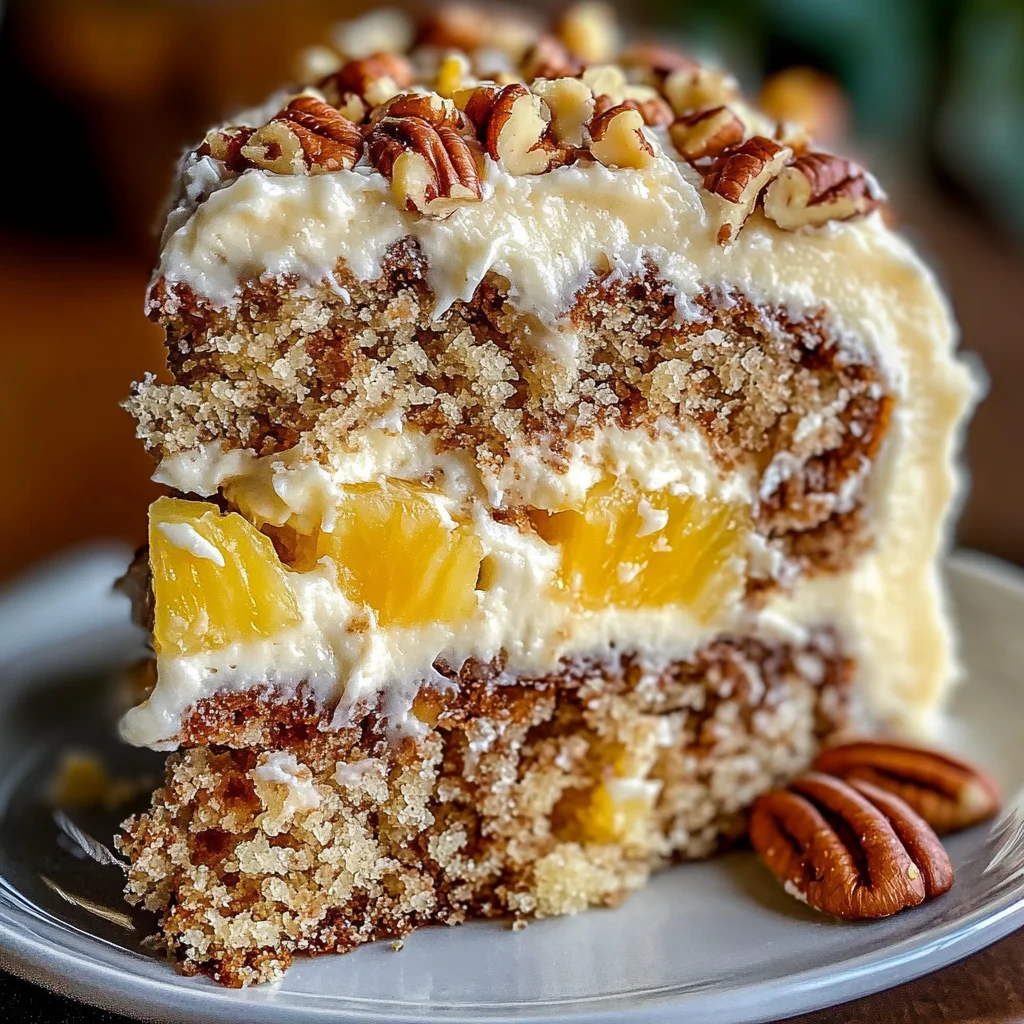 Southern Creamy Pineapple Pecan Cake: A Delightful Recipe!