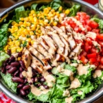 Southwest Salad with a Chipotle Ranch Dressing