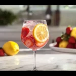 Sparkling Strawberry Lemon Mocktail