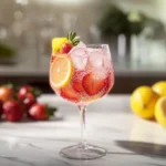 Sparkling Strawberry Lemon Mocktail