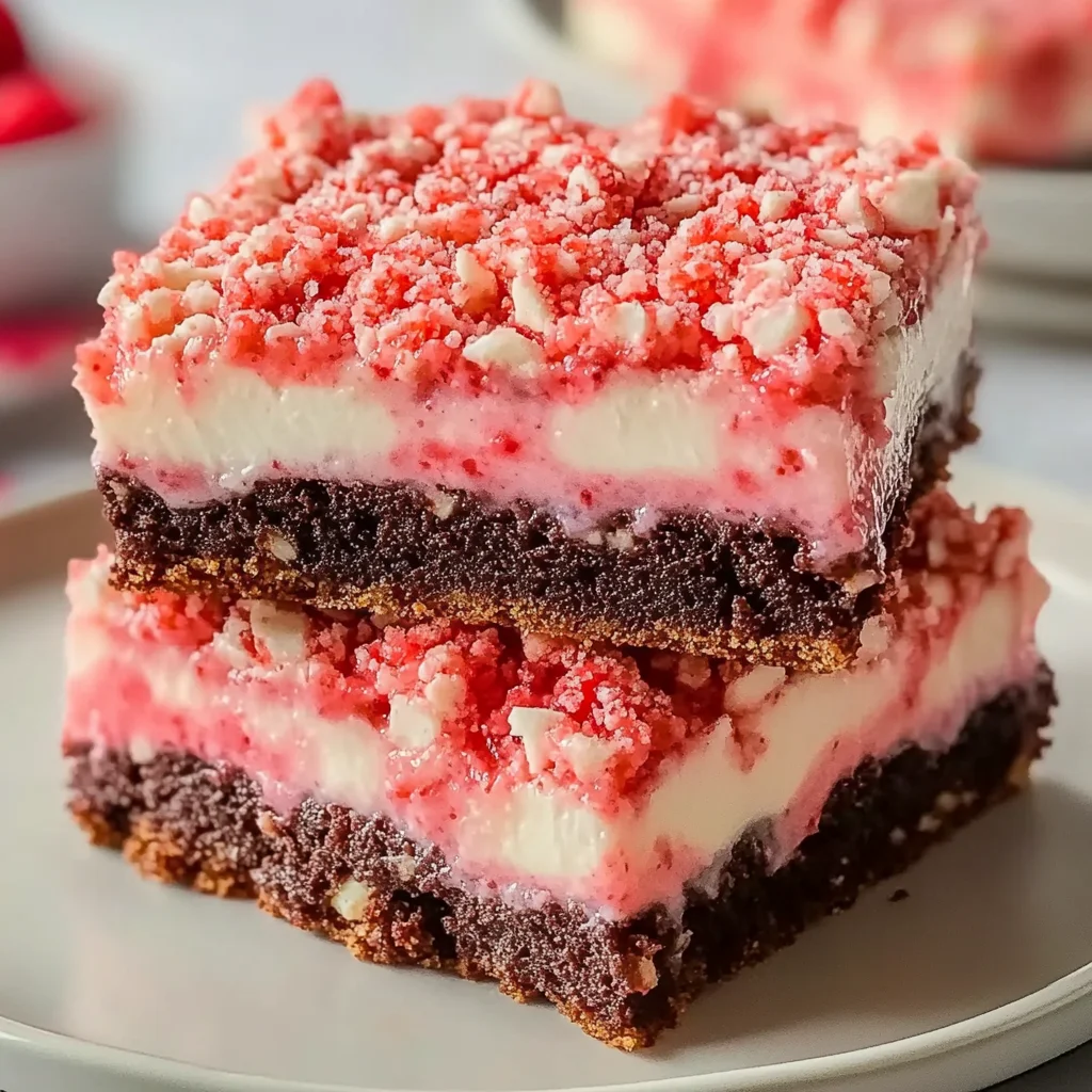 Strawberry Crunch Brownie Bars