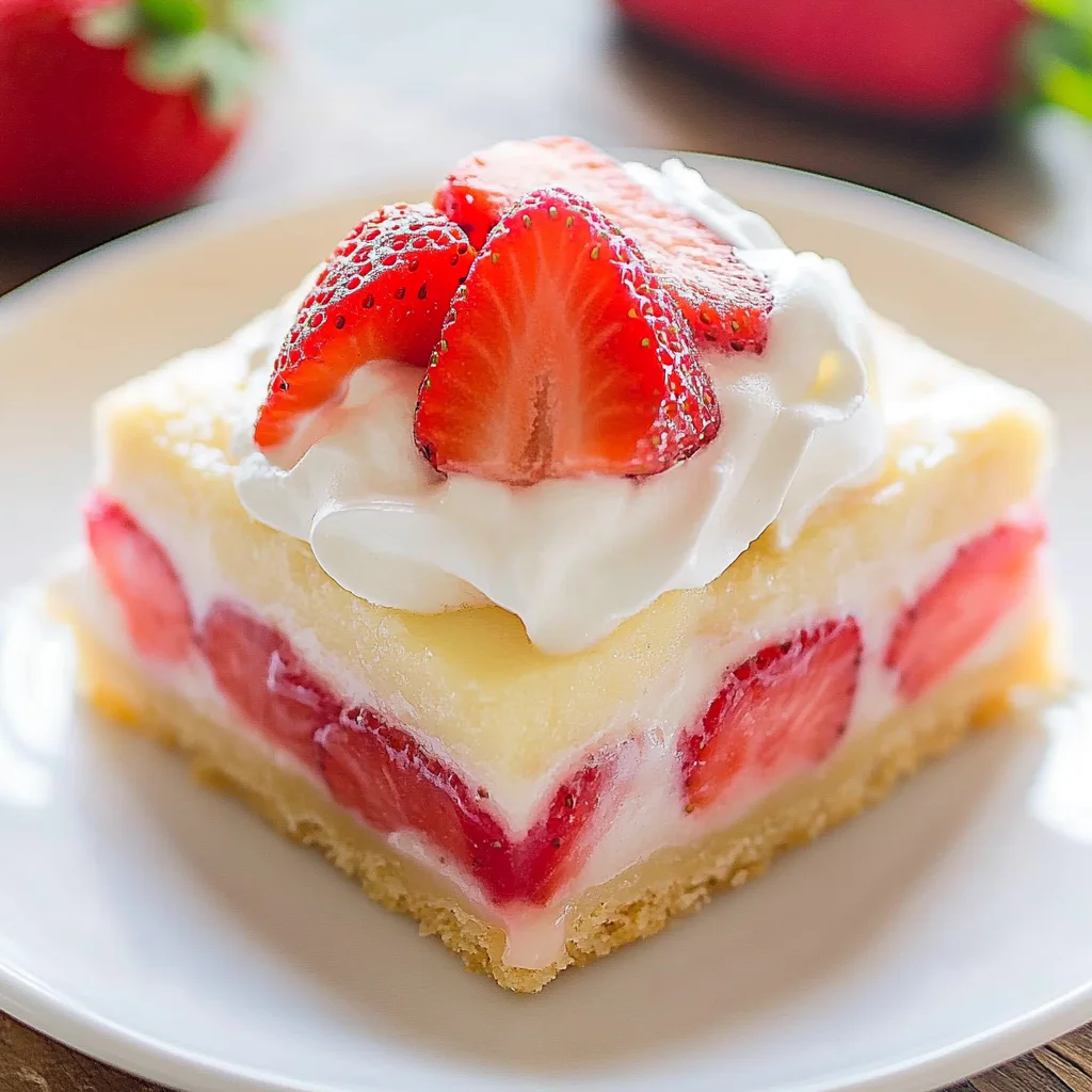 Strawberry Custard Bars