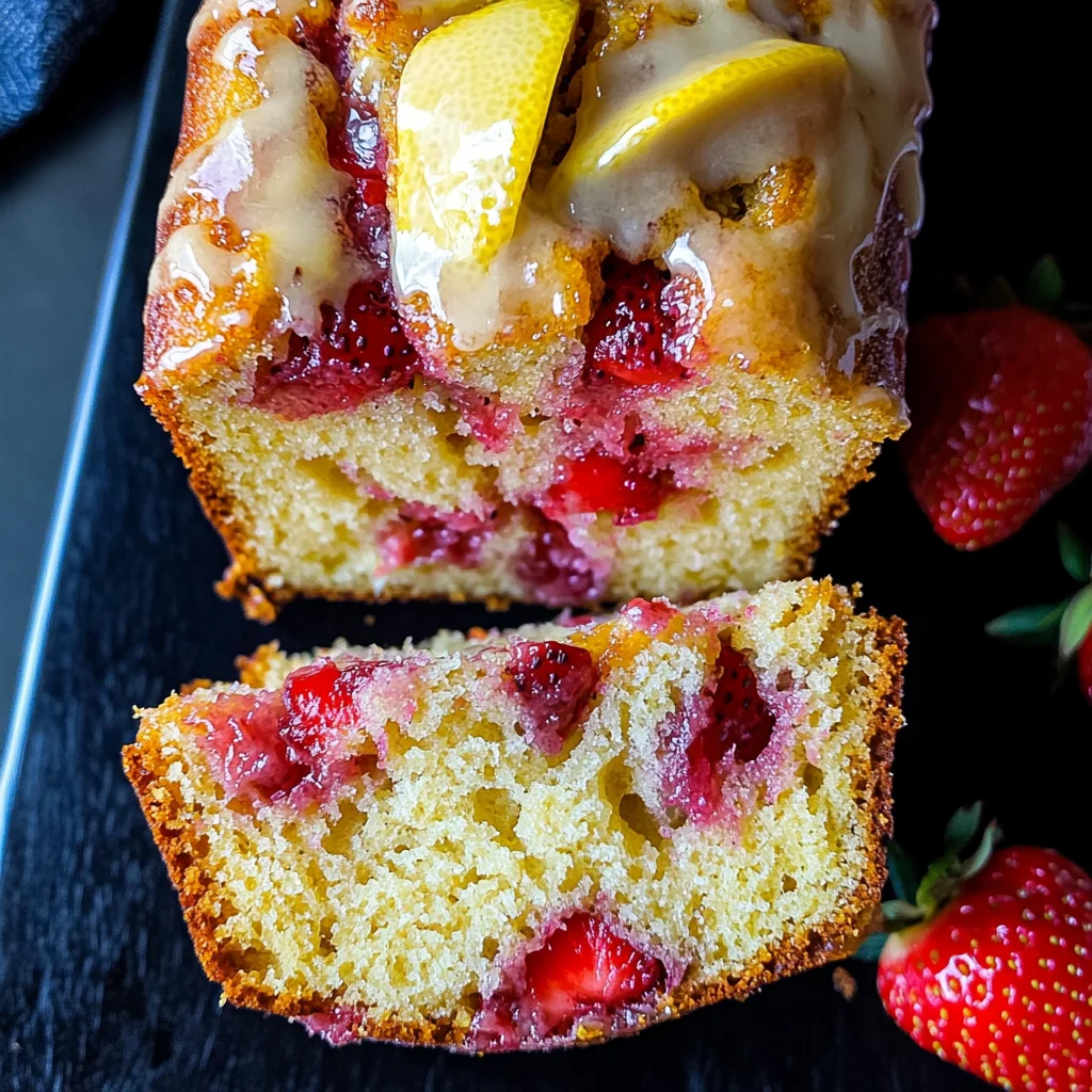 Strawberry Lemonade Quick Bread